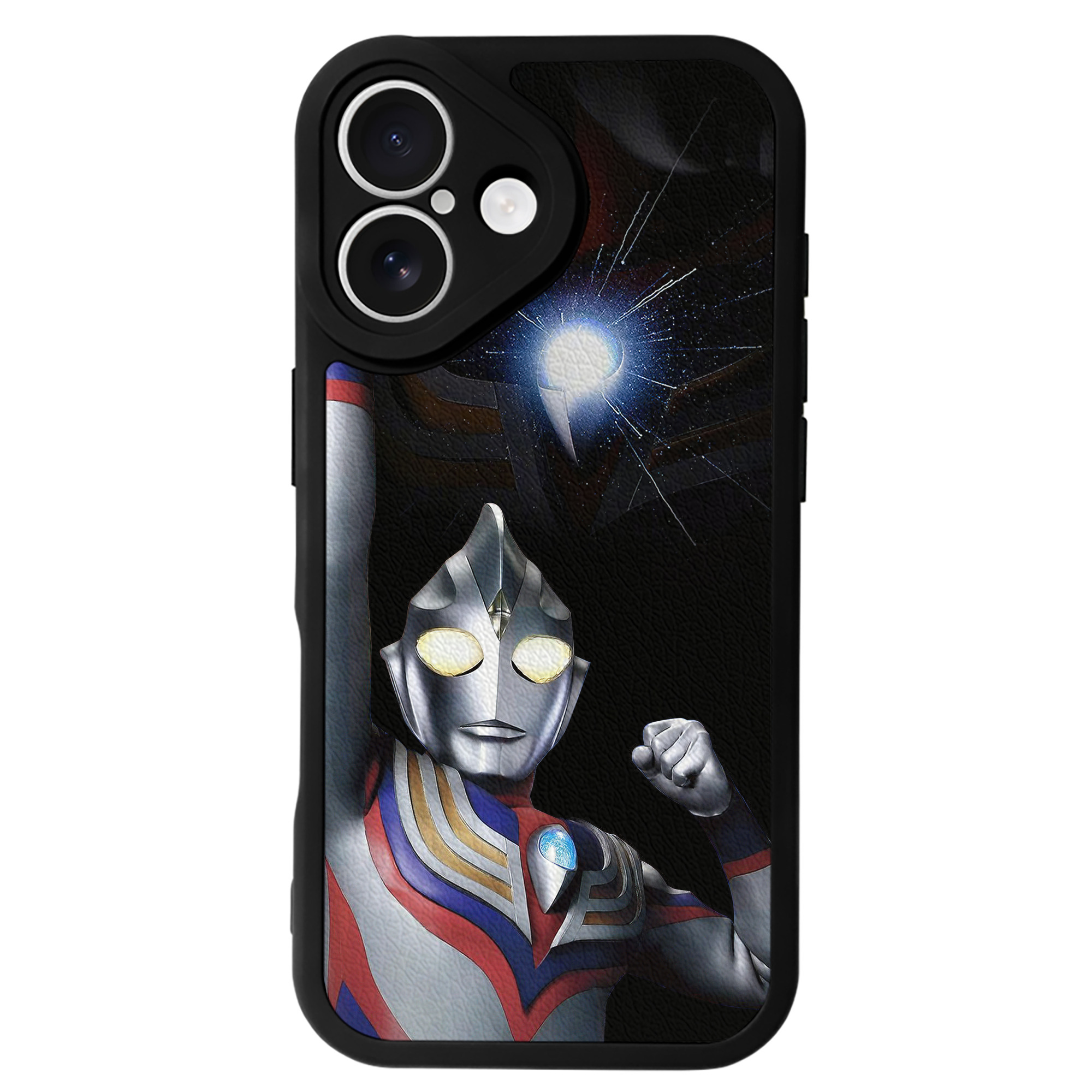 （画像用） ウルトラマン Ultraman 【iPhone 16シリーズ対応】シリコンスマホケース（レザー調） 材質：シリコン